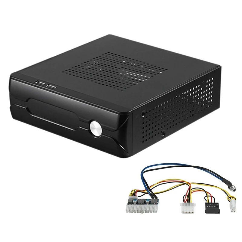 M03 HTPC ITX 케이스 + 전원 공급 보드, HTPC 섀시, USB2.0 ITX 인클로저, 산업용 제어 섀시, 84W, 12V