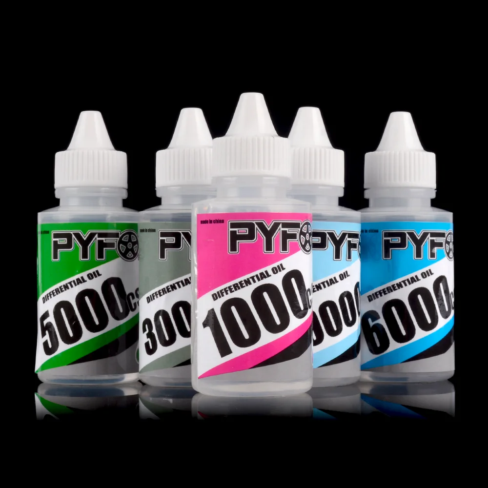 PYFORE 차동 오일 60ml 1000CS - RC 모델 자동차 크롤러 버기 트럭 온로드 차량용 50000CS