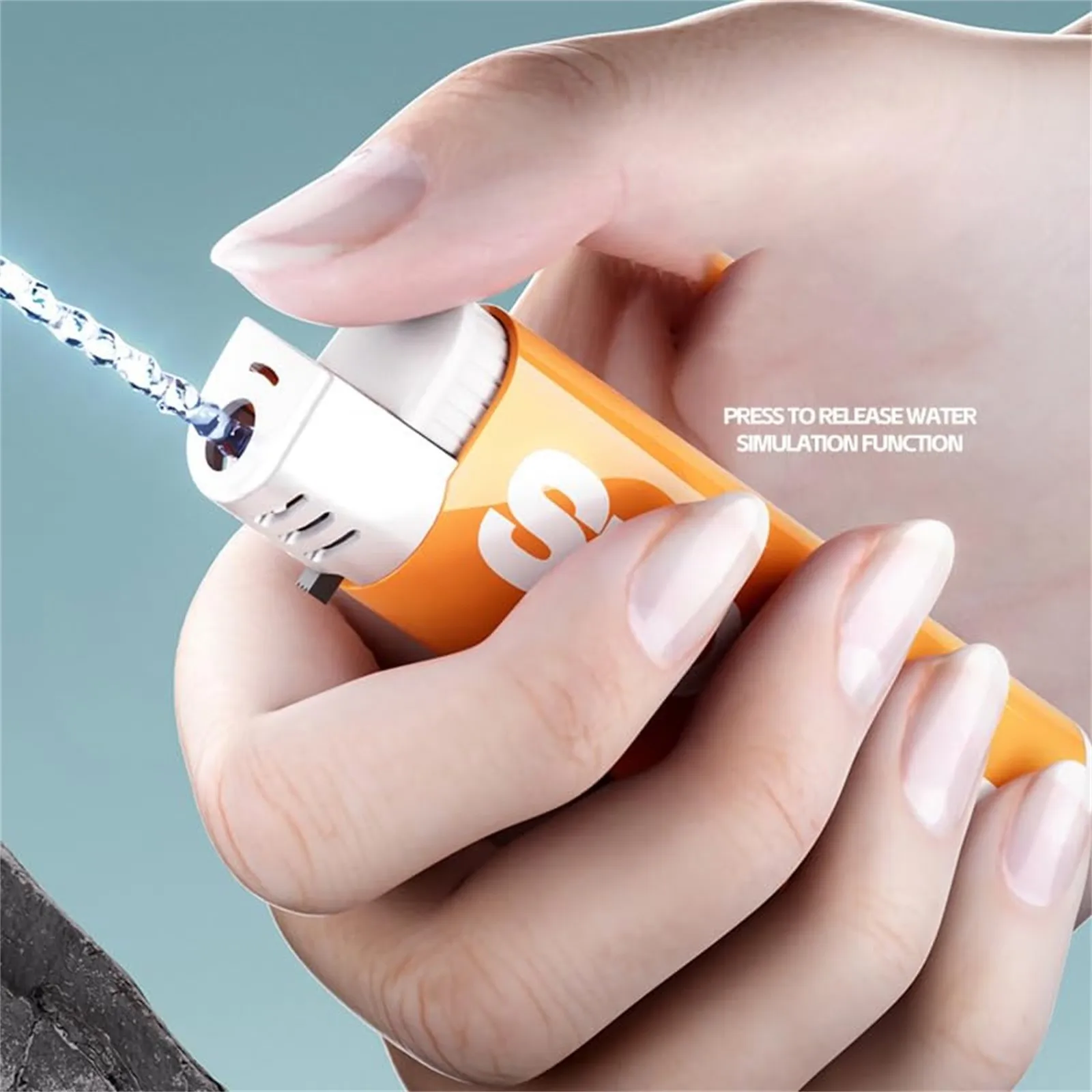 New Adult Prank Toys Water Lighter Toy Funny Fake Lighters Tricky Props Entertainment Kids Gifts