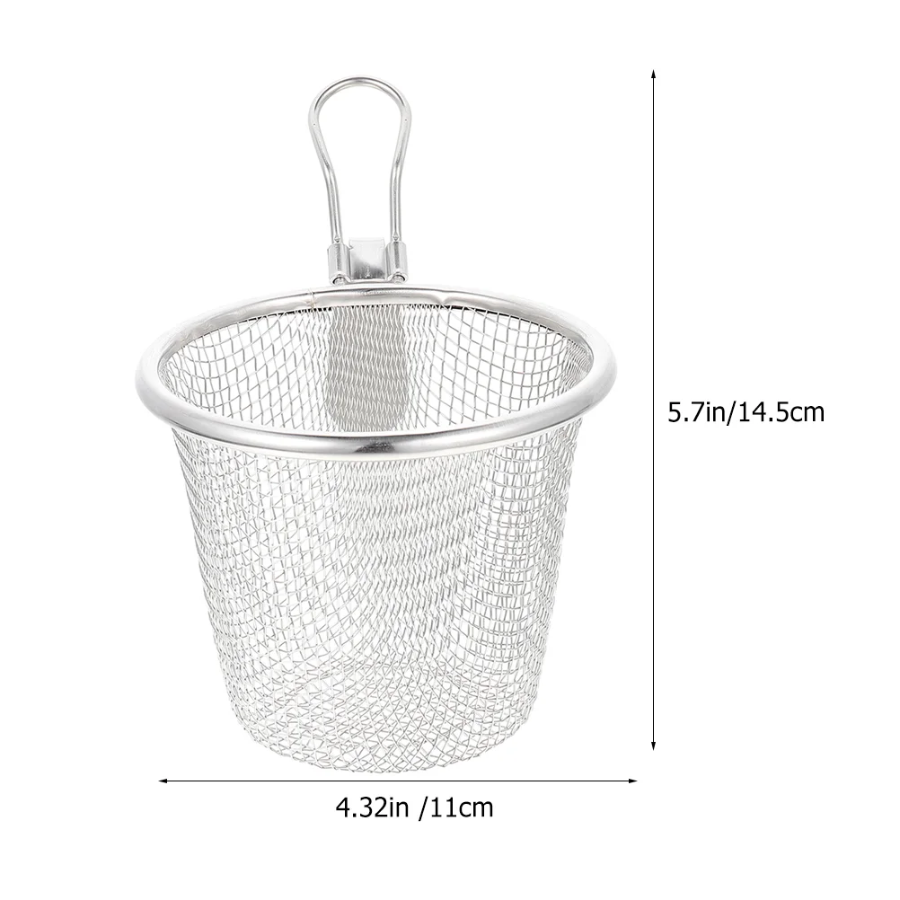 

Pasta Filter Strainer Reusable Strainer Basket Food Colander Household Filter Spoon for Vegetable French Chips Onion Rings