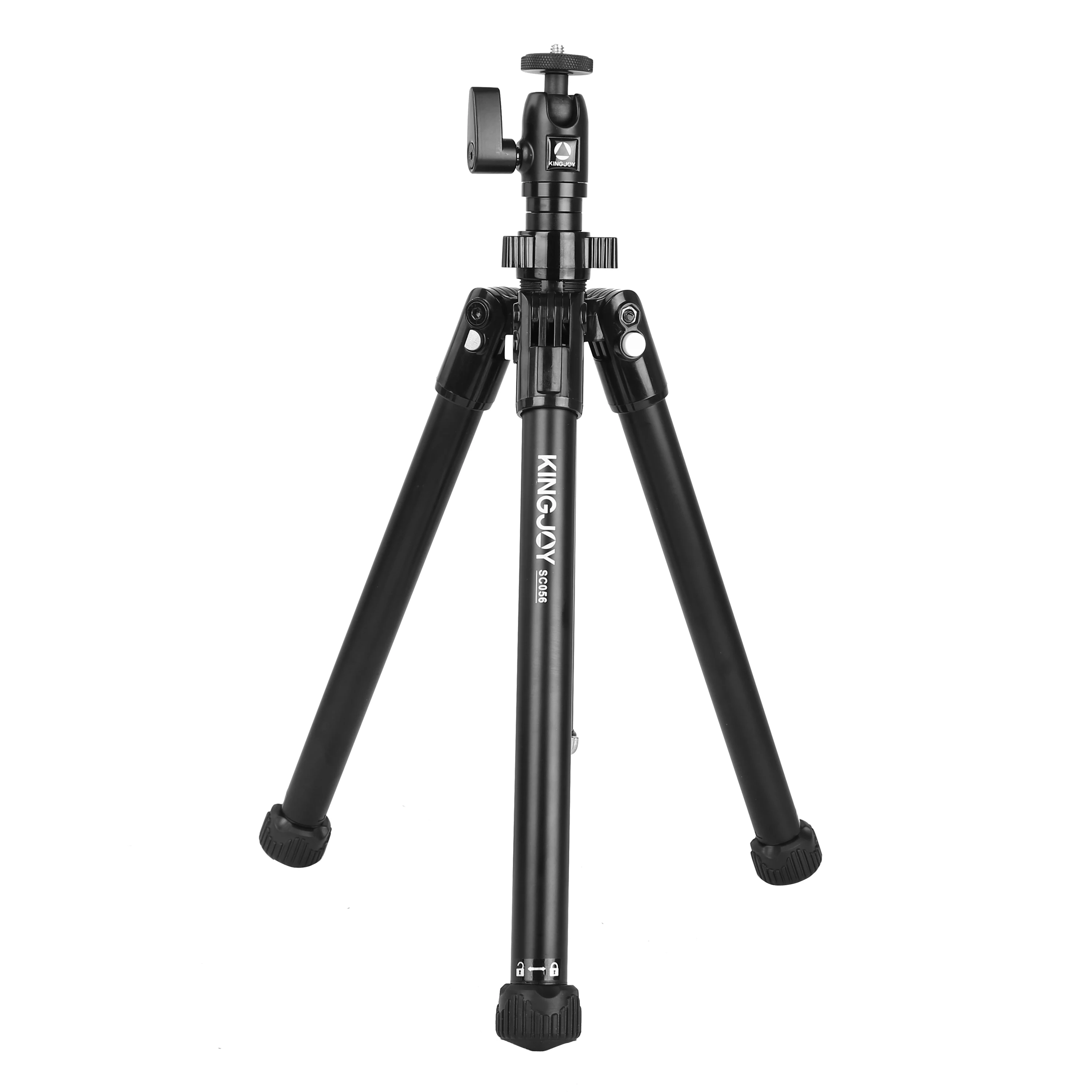 

Kingjoy Lightweight Aluminum Camera Phone Tripod Stand Travel For Cameras DSLR Projector