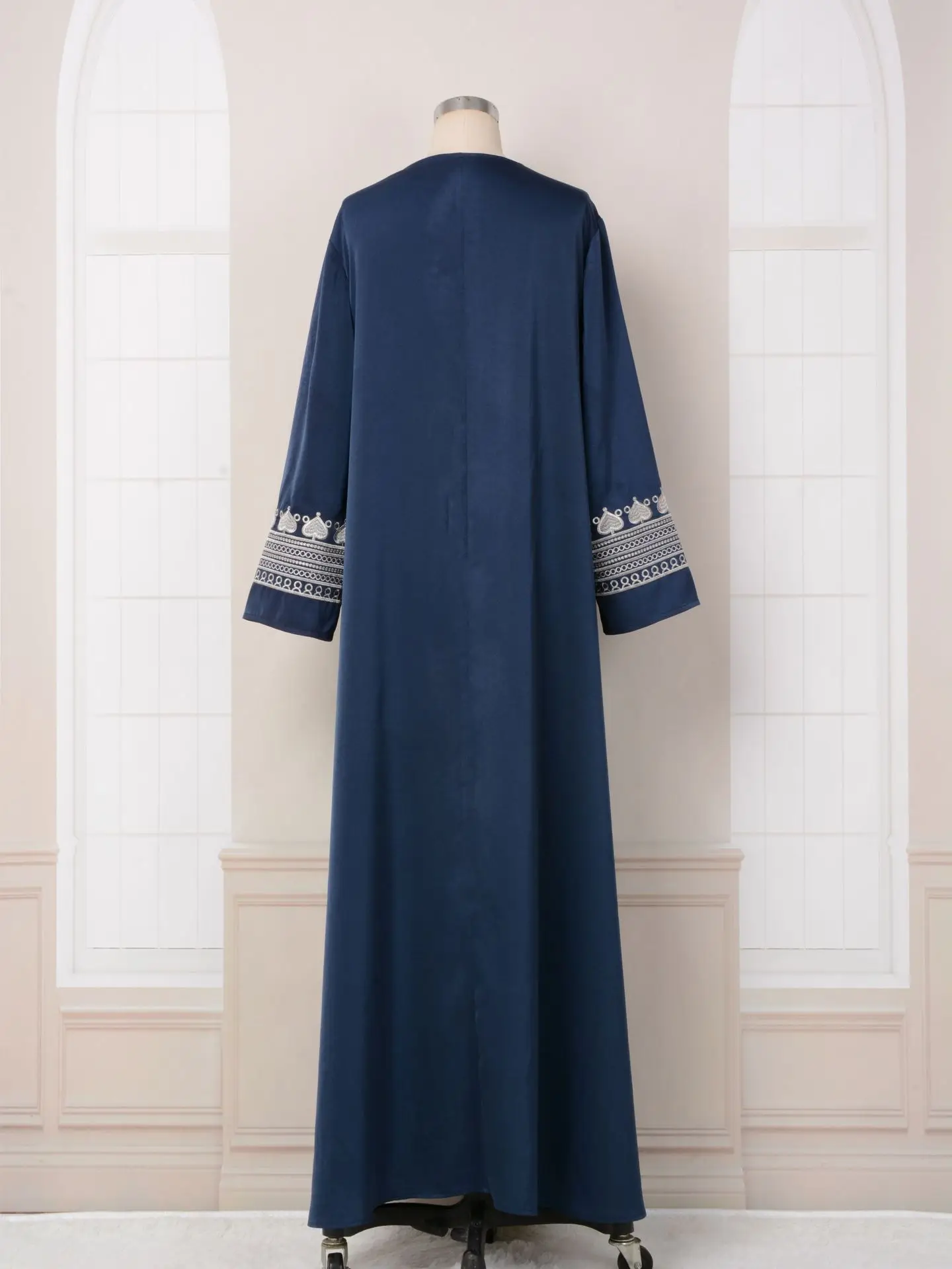 Middle Eastern Muslim Dress Dubai Embroidered Robe women turkish long dress evening dresses