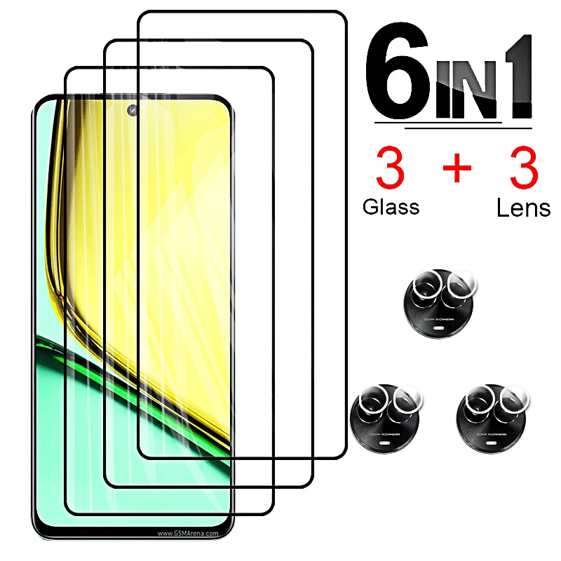 

Tempered Glass for Realme C67 4G 5G Protective Screen Protector Realme C55 C51 C53 GT5 240W Neo 5 SE Camera Lens Glass