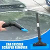 Windshield Sticker Remover Adhesive Scraper For Window Precise Scraper Tool For Adhesive Remover Cleaning Labels Stickers Decals 6