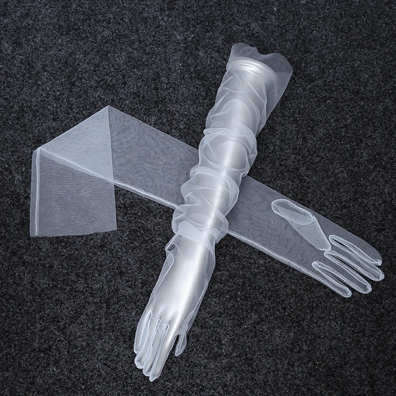 Long Gloves Lace Mesh Dress Wedding Dress Gloves