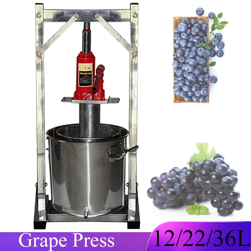 

Commercial Capacity Manual Hydraulic Fruit Juicer Hand Stainless Steel Grape Press Machine Small