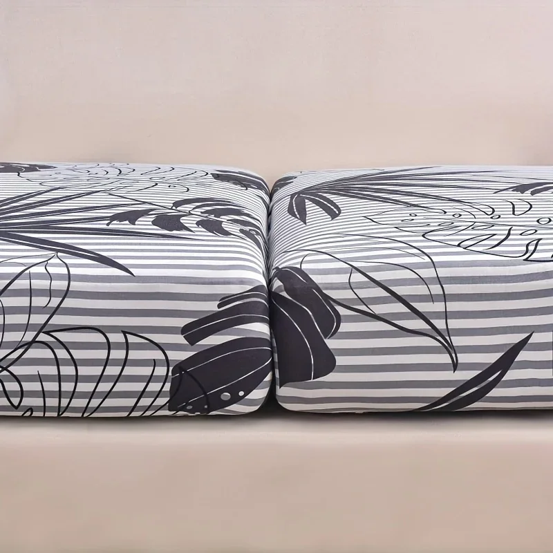 Elastic Sofa Seat Cushion Cover for Living Room Stretch Floral Printed Armchair Couch Cover Corner L-shape Removable Anti-dust 4
