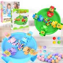 

Portable Desktop Frogs Games 4 Players Frog Toys Easy to Play Beans Eating Game Desktop Game for Camping Perfect Christmas Gift