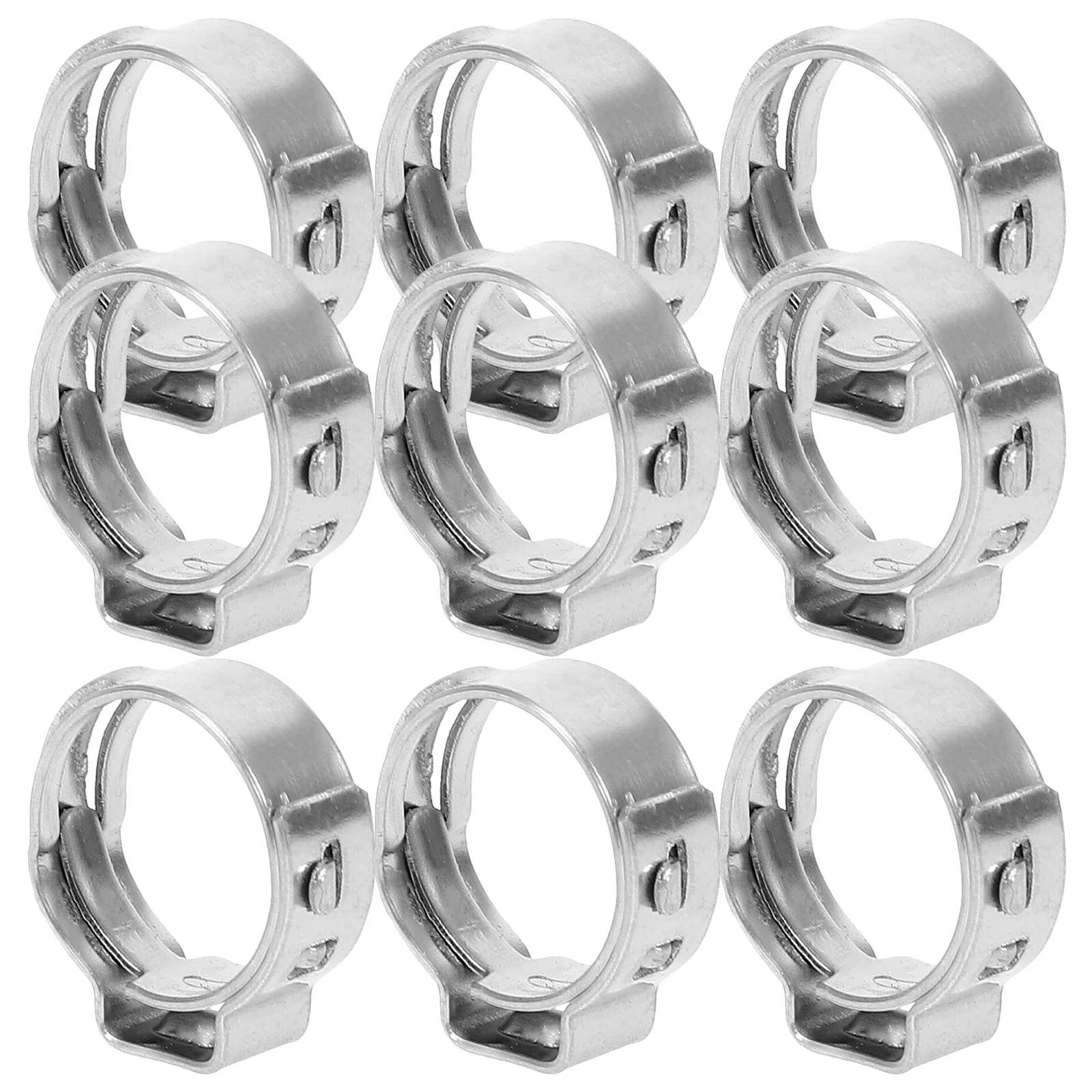 50 Pcs Pipe Clamp Fitting Tools 3/4 Pex Clamps Professional Crimp Stainless Steel Fittings