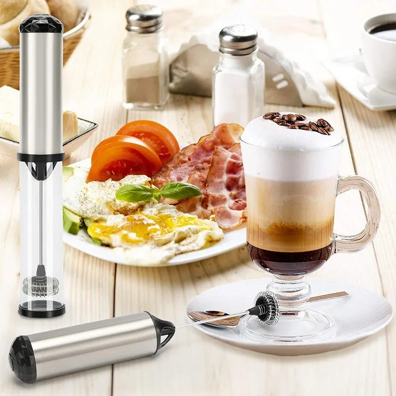 Portable Electric Milk Frother Foam Efficient Handheld Coffee Foamer Mini Egg Beater Mini Stirrer Drink Mixer Kitchen Whisk Tool