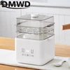 DMWD 1L Electric Slow Cooker Ceramic Linner Multifunction Soup Porridge Cooker Baby Food Cooking Pot Steamer Electric Cooker 1