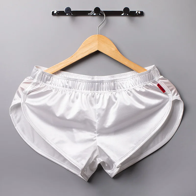 Men Swim Trunks Sports Running Shorts Fitness Trunks Mesh Breathable Sexy Briefs Home Wear Jogger Shorts Male Summer Beachwear