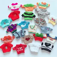 20cm Soft Animal Dolls Clothes Mini Yellow Duck Plush Toy Clothes Cute Plush Dolls Sweater Kids Toy Gifts 2