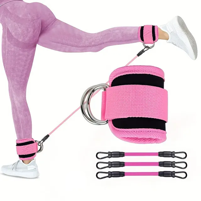 5 PC kickboxing bounce training leg resistance running stretcher kickboxing strength training anklet buckle set