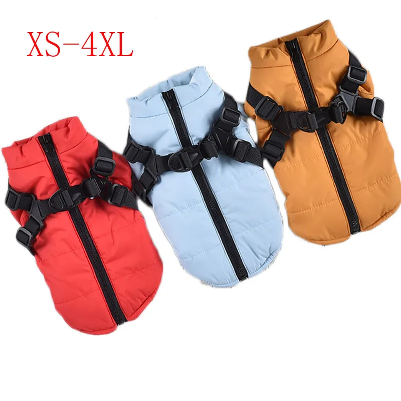 

Warm Sleeveless Jacket for Small and Medium Dogs, Vest Coat, Pet Clothes, Samoyed Puppy, Ski-Suit Costume, XXXL, Winter