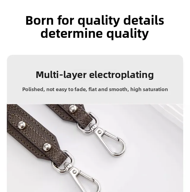 Leather bag shoulder strap for Longchamp pouch short handle small bag modification without punching strap bag accessories