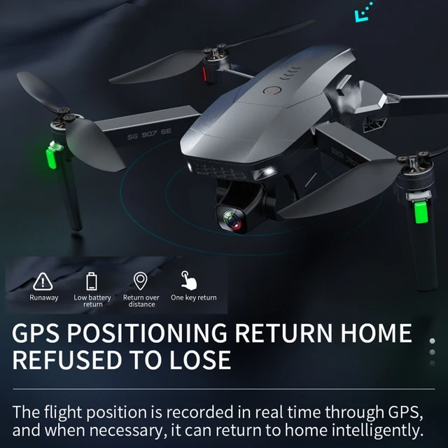 SG907 RC Folding Drone App Controlled 360°Stunt Flip Over Smart Mini Quadcopter w/ Gesture Sensor 4K Lens for Beginners 2