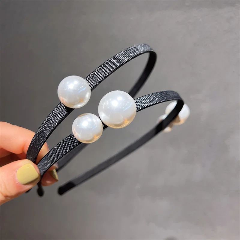 

New Women Elegant Full Pearls Simple Hairbands Sweet Headband Hair Hoops Holder Ornament Head Band Lady Fashion Hair Accessories