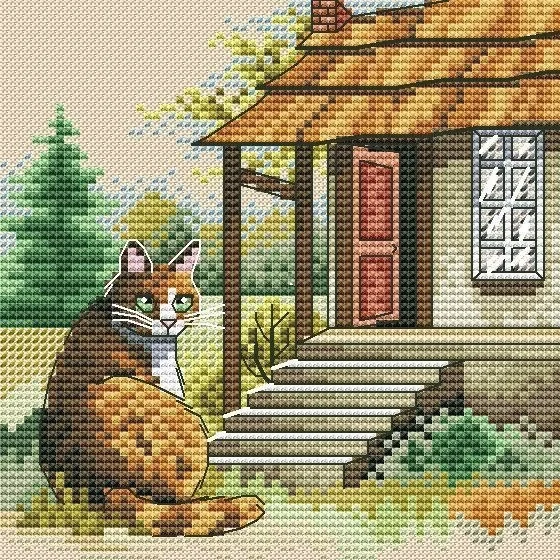 Christmas Themed DIY Cross Stitch Embroidery Craft Kit