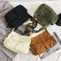 Women Vintage Handbag Canvas Teenager Shoulder Tote Bags Messenger Bags Ladies Casual Handbag Crossbody Purse - Image 6