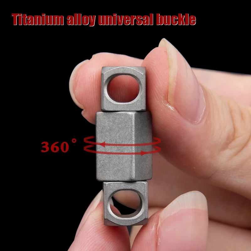 

Мини-брелок с кольцом из титанового сплава, портативный мини-брелок с вращением на 360 ° для повседневного использования, инструмент для соединения