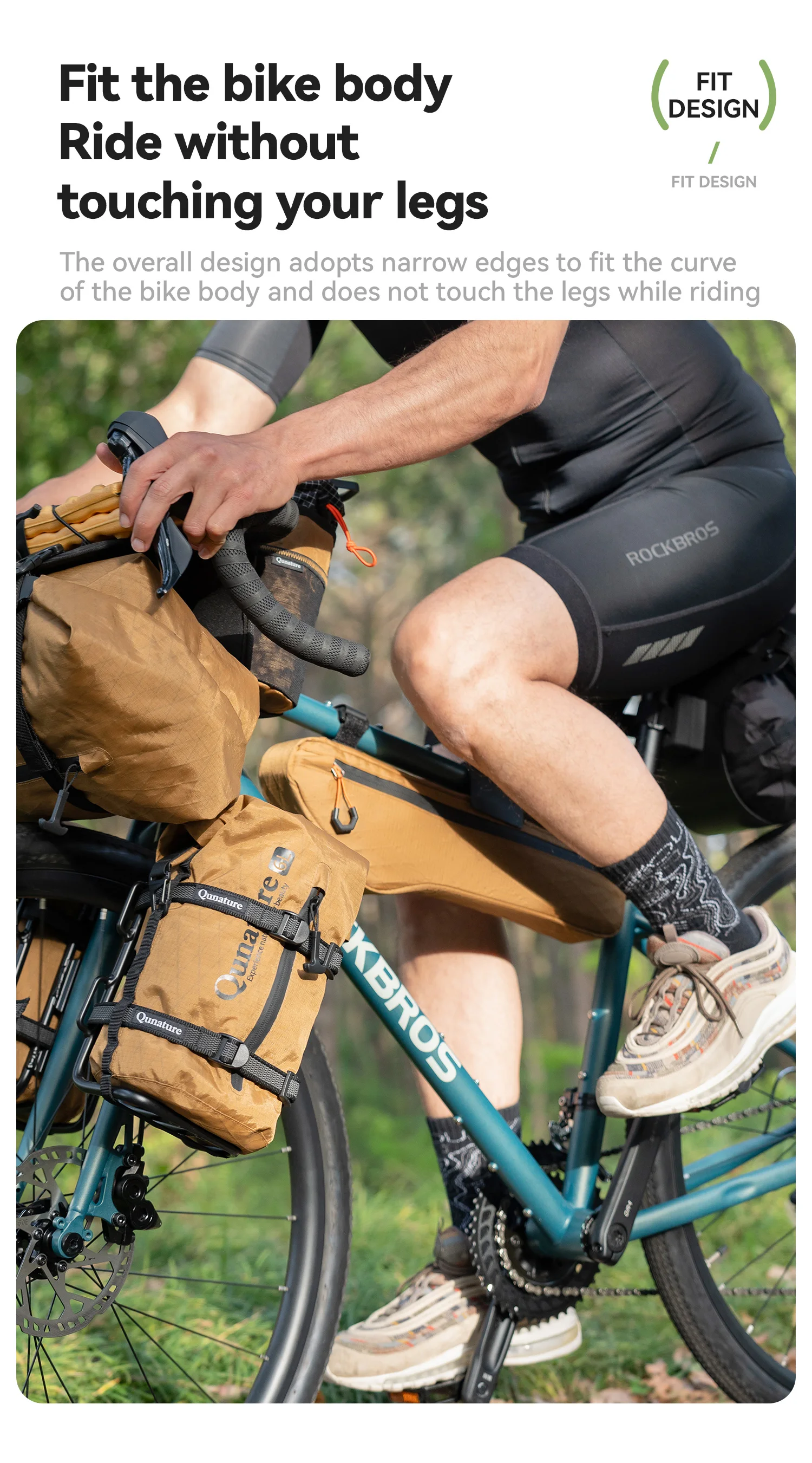 borsa da bici con montaggio sicuro