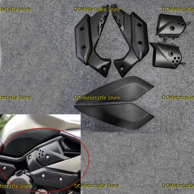 unpainted Black Motorcycle Right Left Side Panel Fairing Kit Frame Fit for Yamaha XJ6 XJ 6