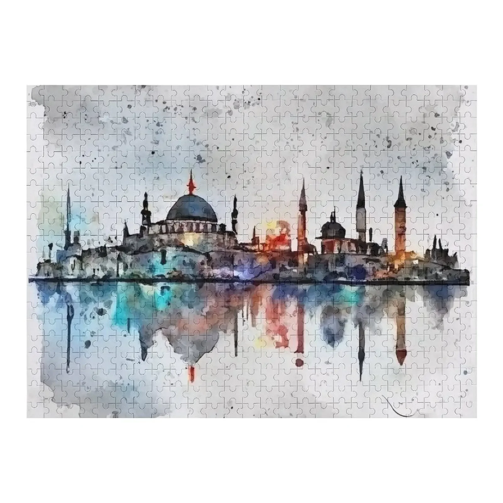 

Istanbul skyline Türkiye abstract art Jigsaw Puzzle Anime Custom Child Gift Scale Motors Wooden Adults Puzzle