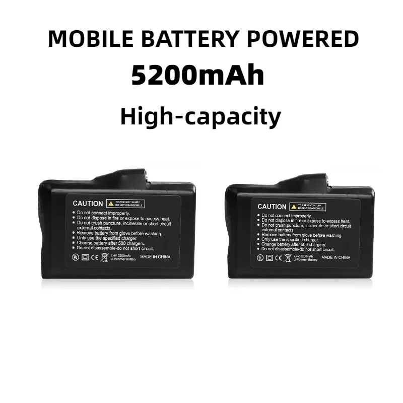DAY WOLF Heat Battery 7.4V 2200mAh/3000mAh/4400mah/5200 Rechargeable Heated Gloves Mittens Liners Heated Socks Clothing