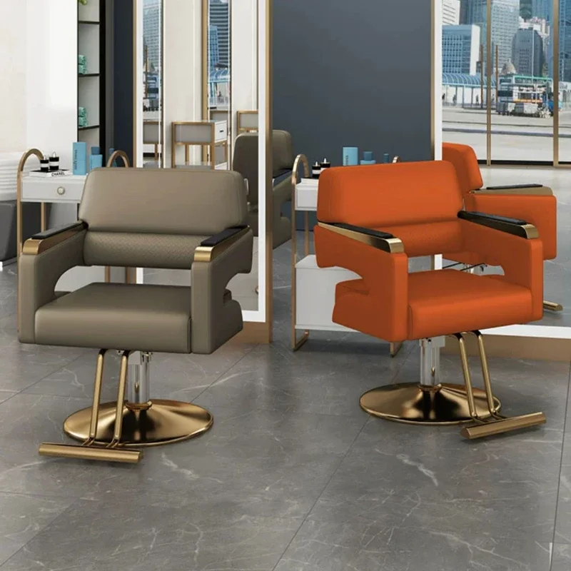 Waiting Reception Barber Chairs Aesthetic Simplicity Modern Comfort Barber Chairs Silla Barberia Beauty Salon FurnitureQF50BC