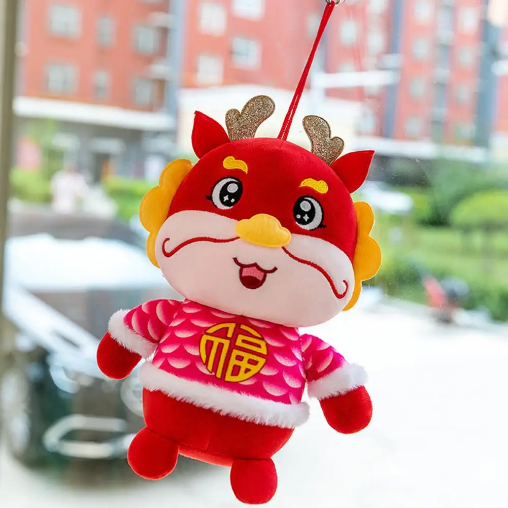 

Cute Dragon Plushie Dragon Mascot Plush Doll Chinese New Year Zodiac Stuffed Decorations Luck Dragon Toys for Home Party Table