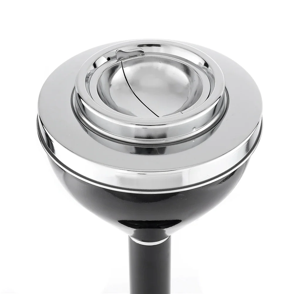 Outdoor Indoor Adjustable Removable Tall Ashtrays with Lid Windproof Push Down Floor Standing Stainless Steel Cigar Ashtrays portable ashtray,stainless steel ashtray