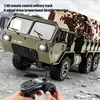 2.4G Remote Control Rc Car Heavy-duty Six Wheel Truck Model With WiFi Cameras & Lights Simulation Military Card Toy Gift ﻿ 3