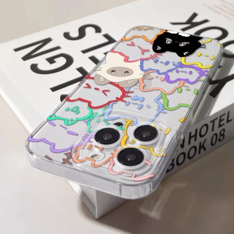 Stylish Black Cat Phone Cases