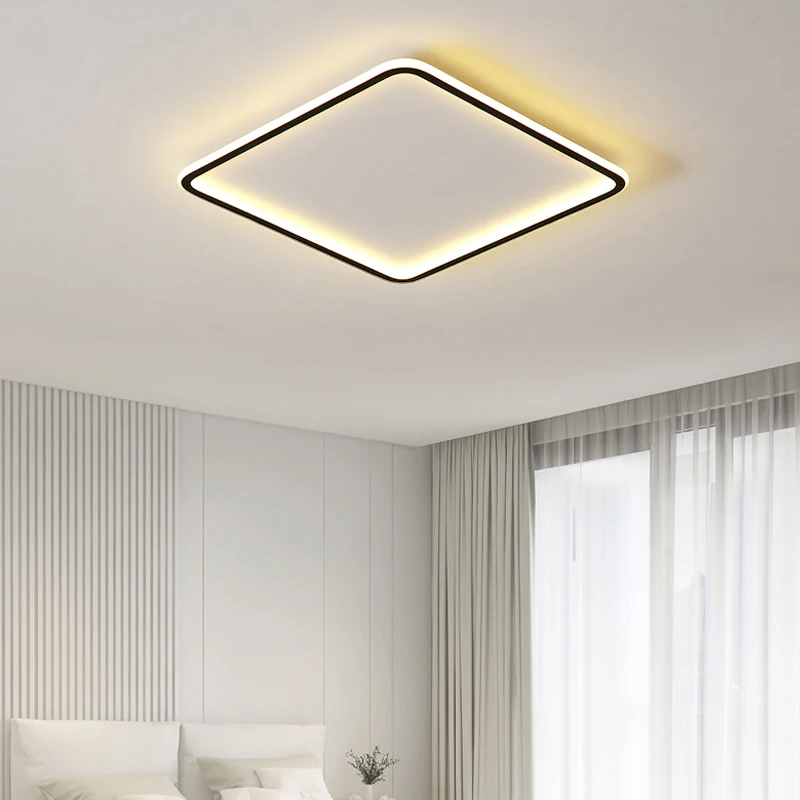 Bedroom light master bedroom 2022 new square net red ultra-thin led ceiling light simple modern Nordic room light
