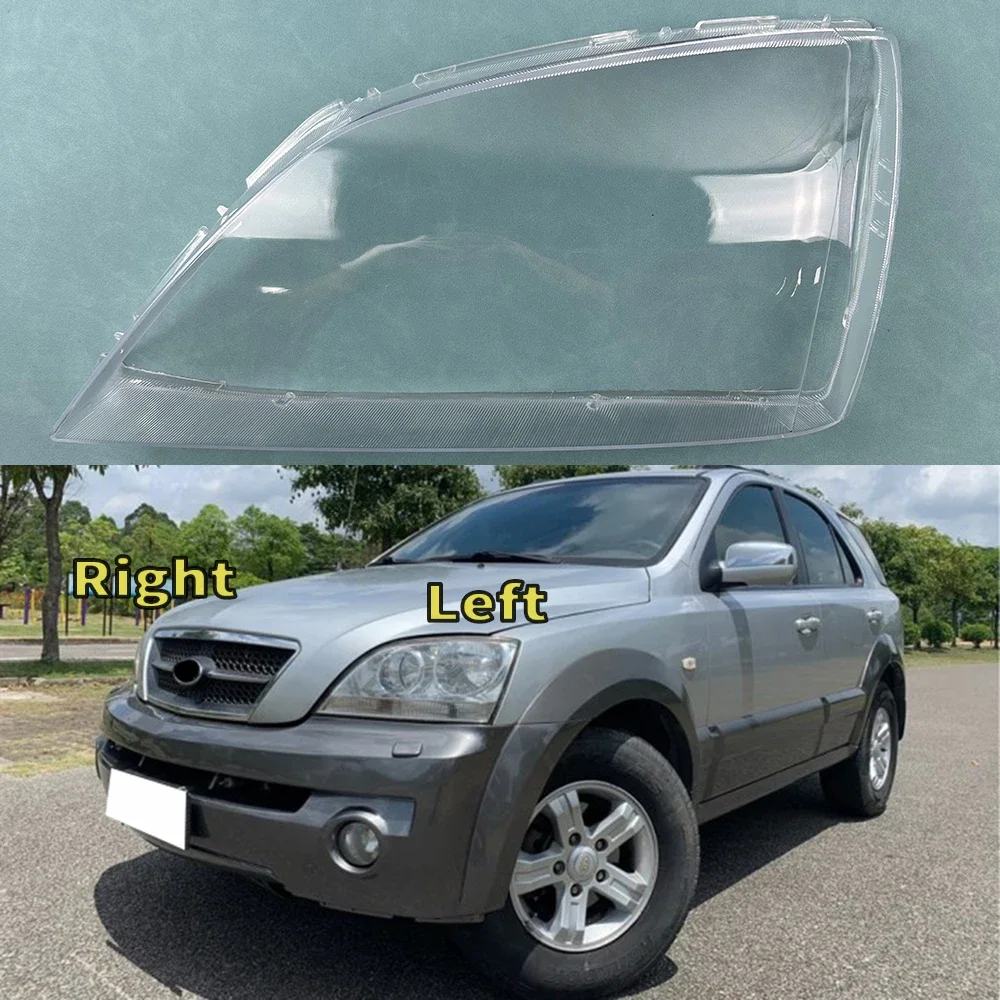 

For Kia Sorento 2004 2005 Car Front Headlight Cover Headlamp Lampshade Lampcover Head Lamp light Covers glass Lens Shell Caps