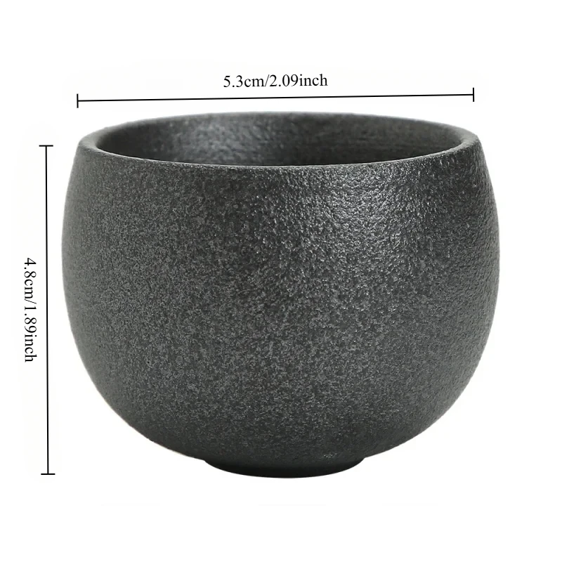 Japanese Ceramic Tea Cup Vintage Rustic Stoneware Handmade Single Cup Zen Home & Tea Ceremony Use Unique Design