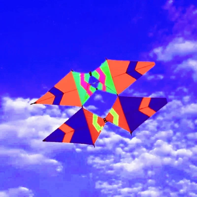 

Free Shipping 3d kites flying for adults kites parachute toys pilot kites sport beach kite quad line kite handles track stunts