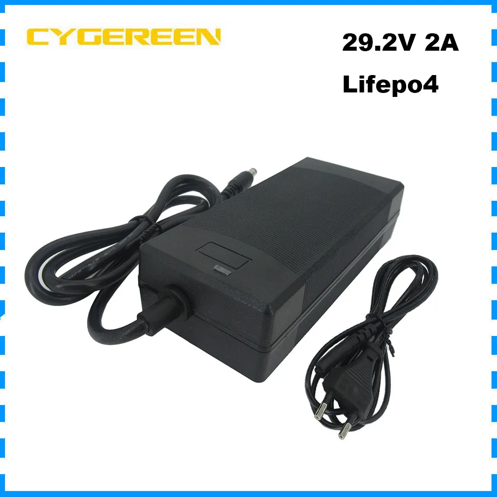 

24V 2A Lifepo4 Battery Fast Charger 29.2V 2A DC XT60 Connector For 8S 24 Volt Iron Phosphate LFP E-Bike Bateria Charger