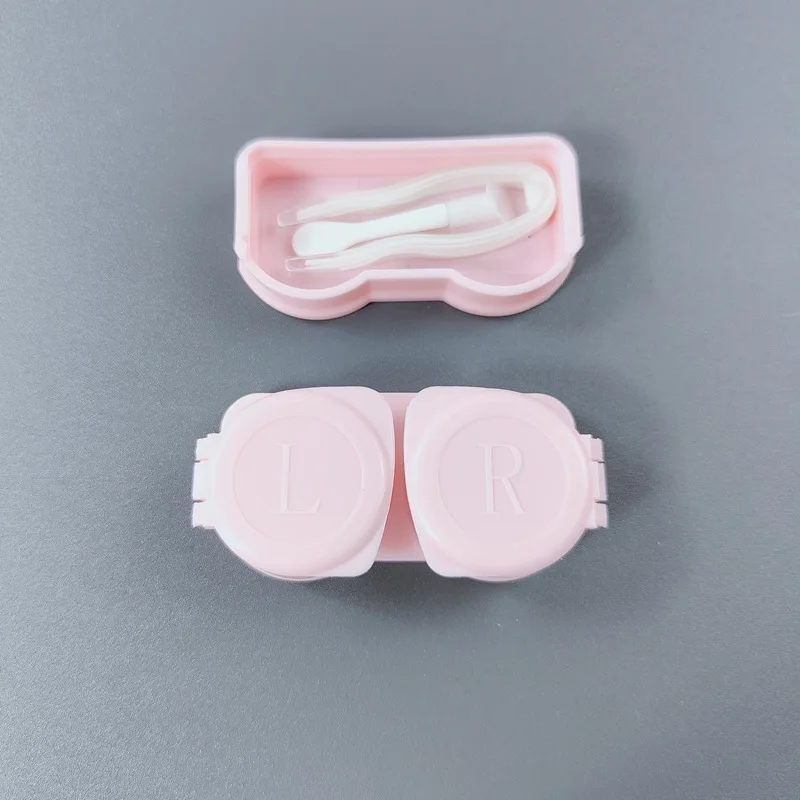 1 Set Colorful Mini Contact Lens Case Simple Easy To Carry Travel Contact Lens Box Eyes Care Container Kit Holder