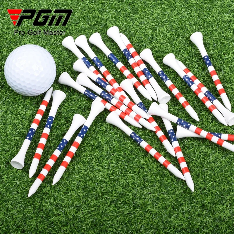 PGM Golf Tees 50pcs 83mm Bamboo Stripe Ball Seat JC025