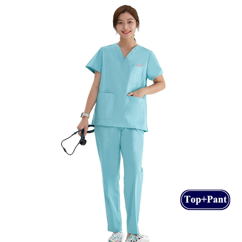 Medical Doctor Nursing Scrubs Full Set Hospital Uniform Costume Unisex Men  Women