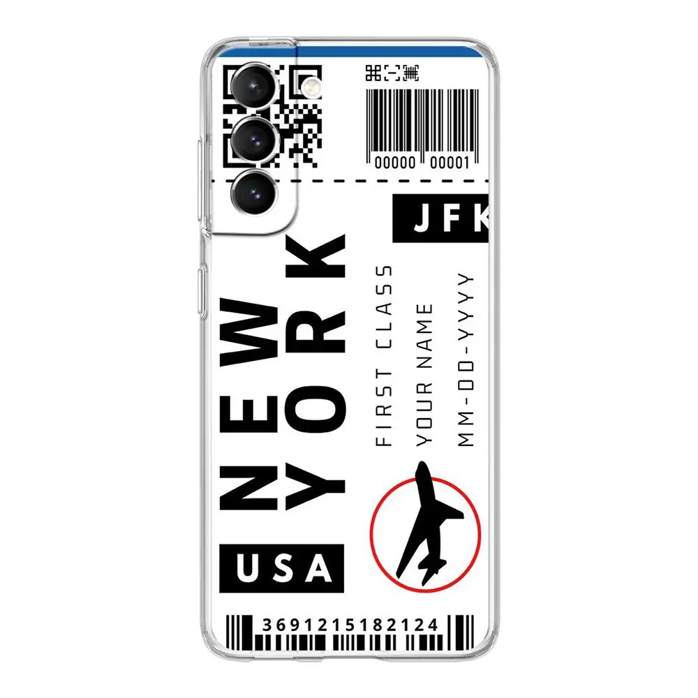 Soft Clear Phone Case with International Flag Design