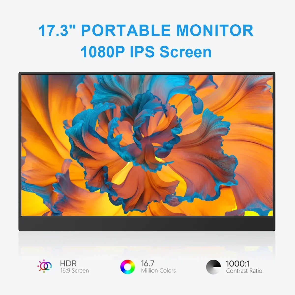 ޴  1080P FHD 1920x1080 100% sRGB, ũ ׳ƽ Ŀ ĵ, Ʈ ޴ Xbox PS4/5 ġ, 17.3 ġ