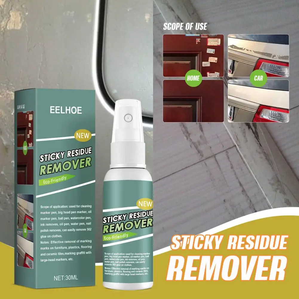 1pc Quick And Easy Sticker Remover Wall Sticker Glue Removal Sticky Resid  Remover Car Glass Label Cleaner Adhesive Glue Spray - AliExpress