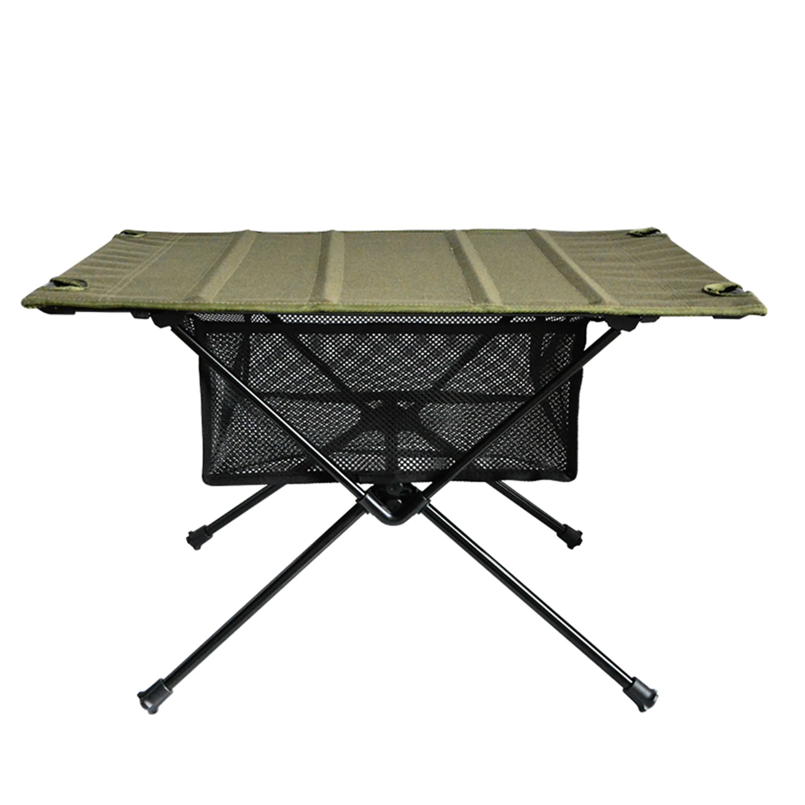 Mesh Basket Organizer Picnic BBQ Kitchen Hanging Shelf Foldable Table Netting Bag Under The Table Mesh Pouch for Camping