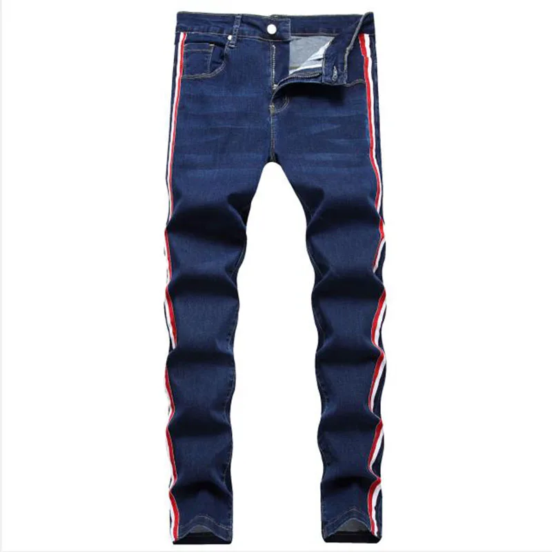 Com Listra Lateral CalÇa Jeans Masculina Faixa Lateral Calca Jeans