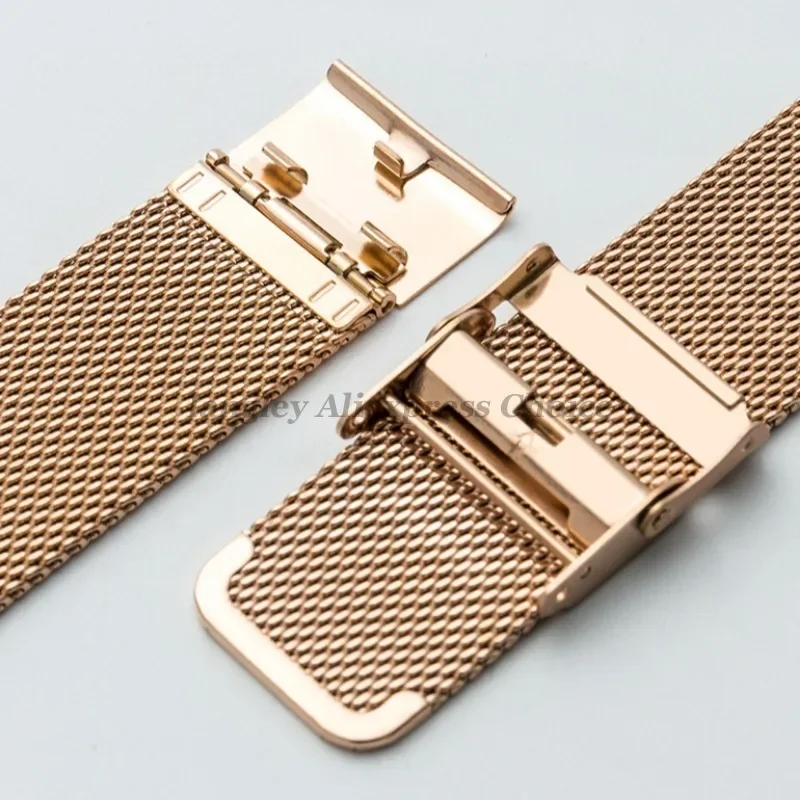 Premium Mesh Milanese Quick Release Steel Watch Strap - 0.6mm Adjustable Bracelet (Multiple Widths Available)