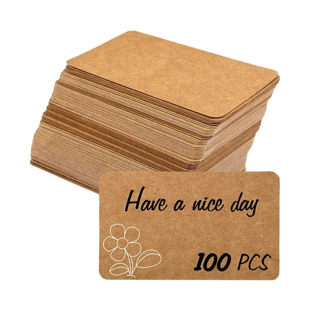 Blank Note Cards Envelopes  Black Note Cards Envelope - 100pcs Kraft Paper  Message - Aliexpress