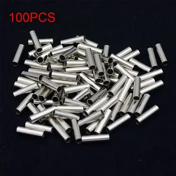 100pcs/Lot 1.0mm-2.8mm Sea Fishing Accessories Line Tube Copper Fishing Line Aluminum Crimp Sleeve Copper Tube